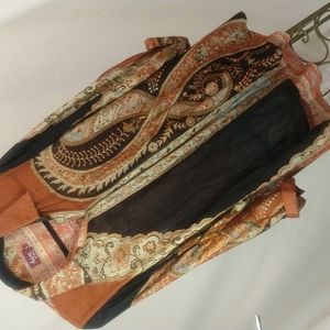 Beautiful paisley shirt jacket